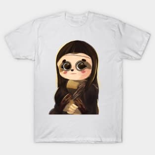 slowlisa with no background, beautiful sloth named lisa like mona lisa T-Shirt